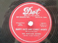 78F103 FONTANE SISTERS - HAPPY DAYS AND LONELY NIGHTS