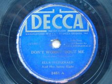 FITZGERALD, ELLA - DON'T WORRY 'BOUT ME