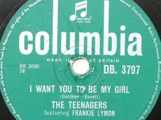 78L078 LYMON, FRANKIE - I WANT YOU TO BE MY GIRL