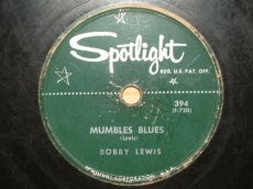LEWIS, BOBBY - MUMBLES BLUES
