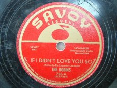 ROBINS - IF I DIDN'T LOVE YOU SO