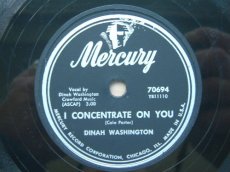 WASHINGTON, DINAH - I CONCENTRATE ON YOU